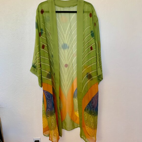 BOHO long flowy over top One Size Festival wear beach cover up - Picture 3 of 4